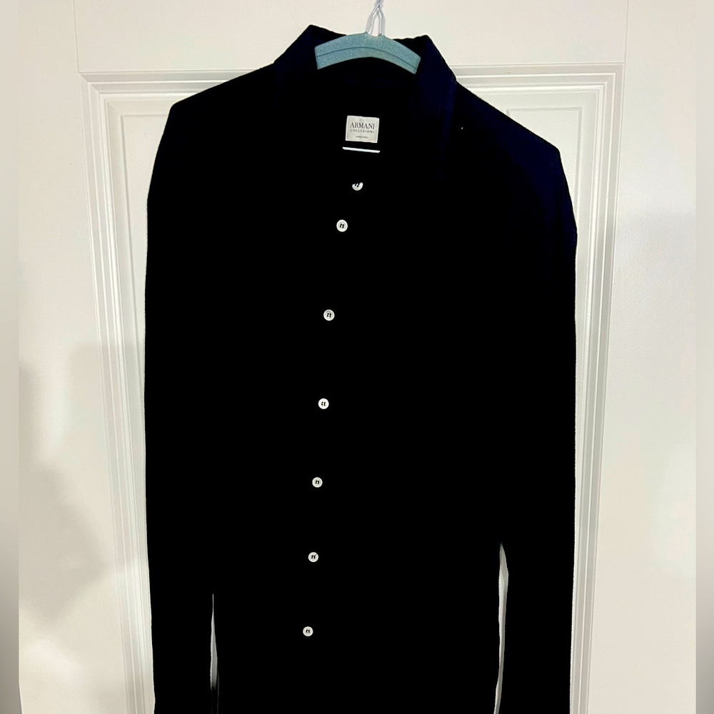 Armani collection button up collar shirt